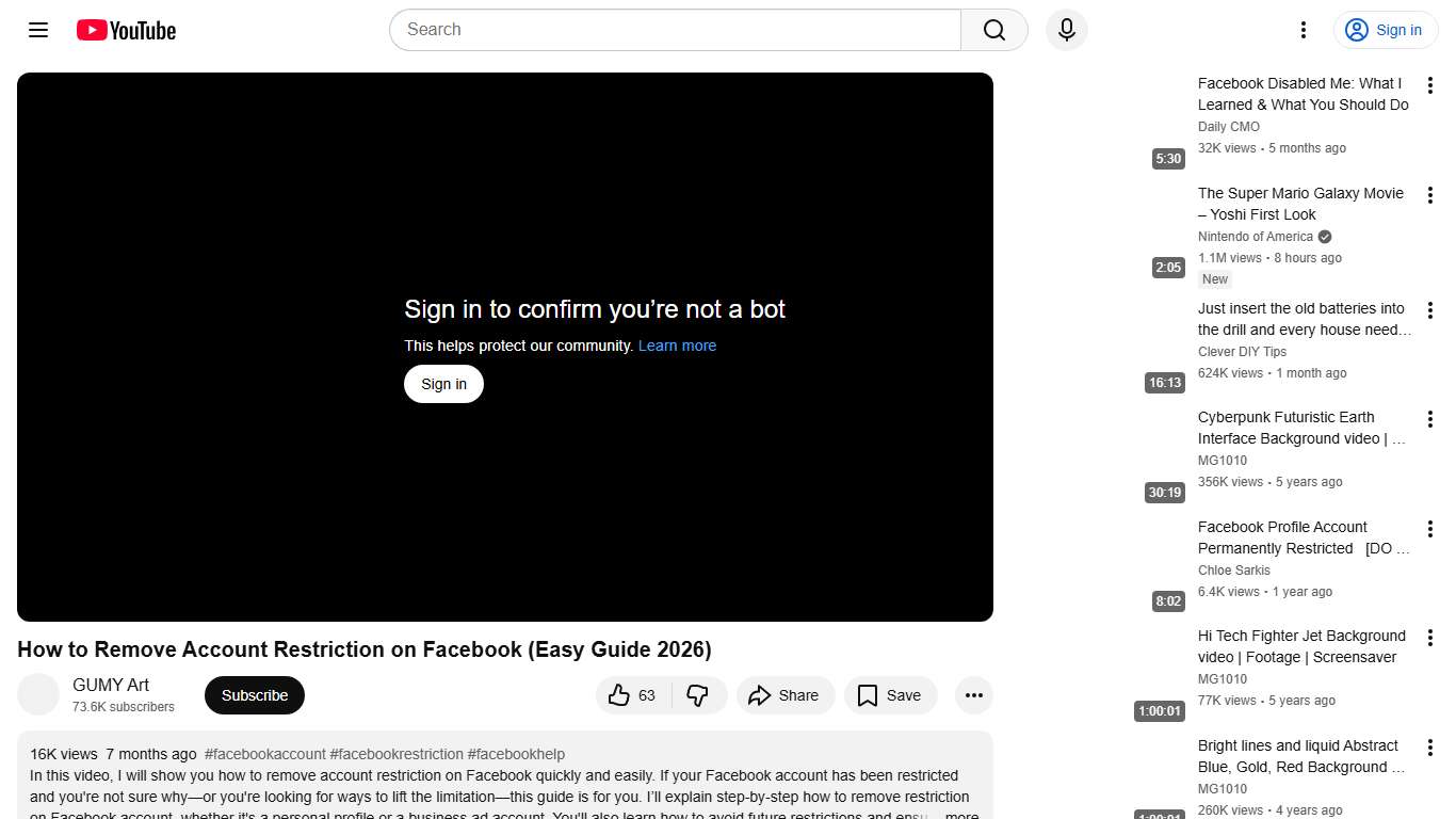How to Remove Account Restriction on Facebook (Easy Guide 2026) - YouTube